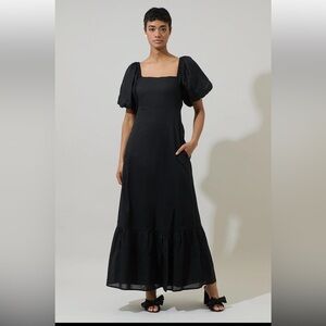 Sugarlips Coraly Xena Puff Sleeve Maxi Dress size 2x
